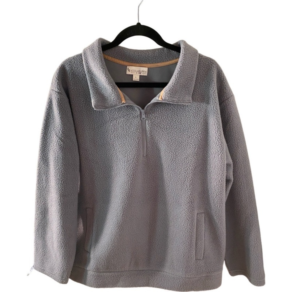 KOOLABURRA by UGG Fleece Pull-over. Size L. Gray. Front pocket. NWOT